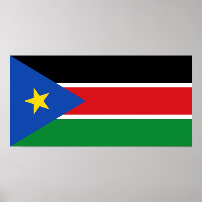 South Sudan National Flag Poster (Front)
