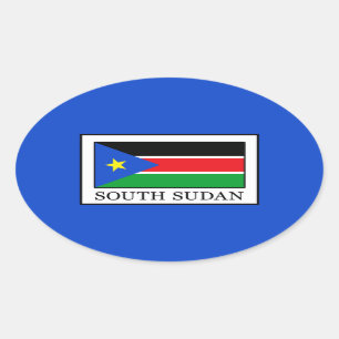 South Sudan Oval Sticker