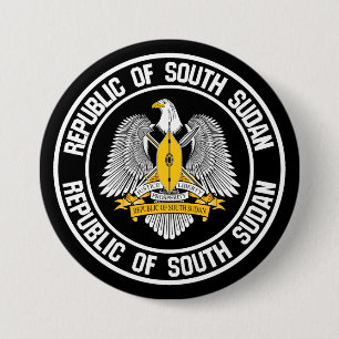 South Sudan Round Emblem 7.5 Cm Round Badge