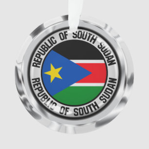 South Sudan Round Emblem Ornament