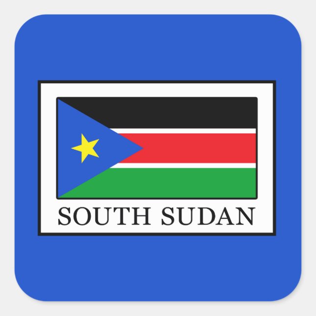 South Sudan Square Sticker (Front)