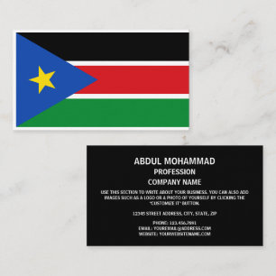 South Sudanese Flag, Flag of South Sudan Business Card