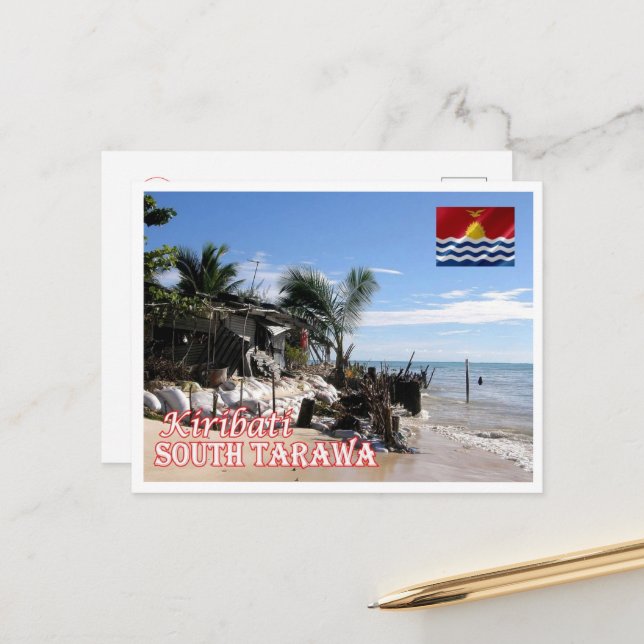 South Tarawa - Kiribati - Panorama - Postcard (Front/Back In Situ)