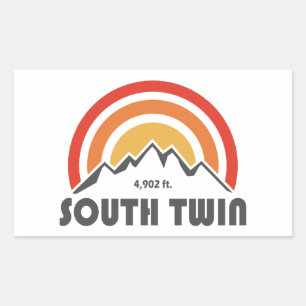 South Twin Mountain New Hampshire Rectangular Sticker