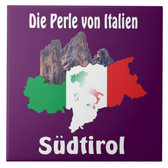 South Tyrol - Alto Adige - Italy - Italia Fliese Tile (Front)