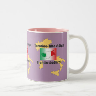 South Tyrol - Alto Adige - Italy - Italia Tasse Two-Tone Coffee Mug