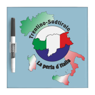 South Tyrol - Alto Adige magnetic panel with pen Dry Erase Board