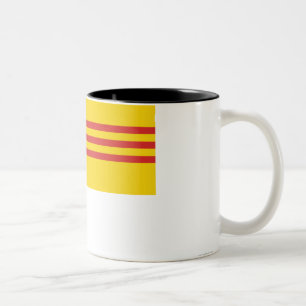 South Vietnam Flag Two-Tone Coffee Mug