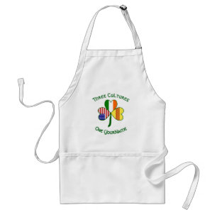 South Vietnam Irish American Flags Shamrock Name Standard Apron