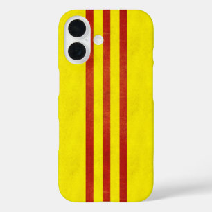 South Vietnam Light Grunge Flag iPhone 16 Case