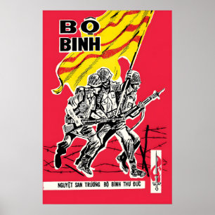 South Vietnam Propaganda Poster Vietnam War Print