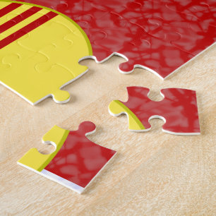 South Vietnamese Flag Angel Red White Jigsaw Puzzle