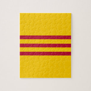 South Vietnamese Flag - Vietnam Cờ vàng ba sọ Jigsaw Puzzle