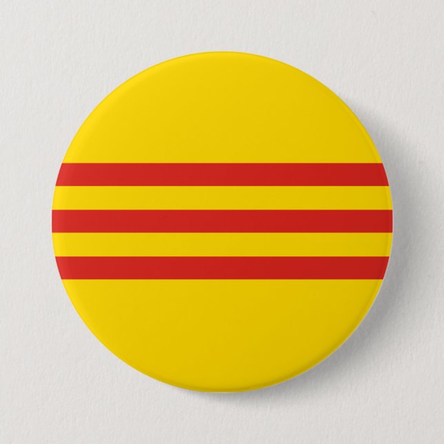 South Vietnamese Vietnam Flag 7.5 Cm Round Badge (Front)