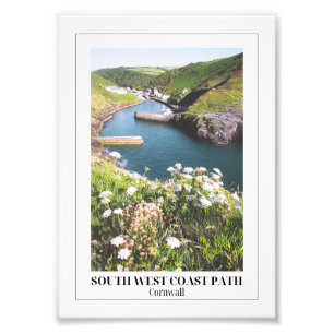 South West Coast Path, Boscastle, Cornwall Photo Print