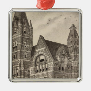 South West Kansas College, Winfield, Kansas Metal Tree Decoration