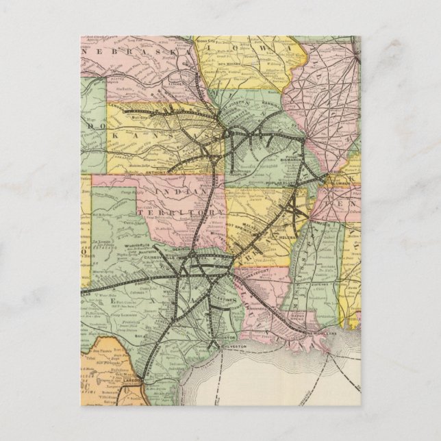 South West Railway System Postcard (Front)