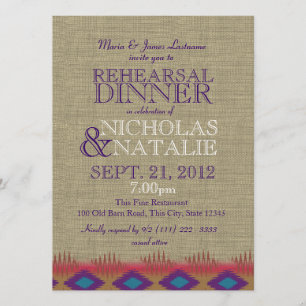 South West Rehearsal Dinner Invitation