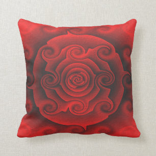 South Western Desert Red Rose Style Cushion