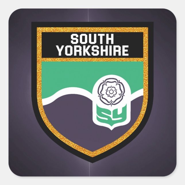 South Yorkshire Flag Square Sticker (Front)