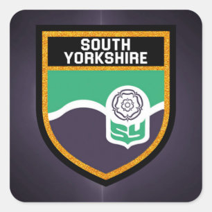 South Yorkshire Flag Square Sticker