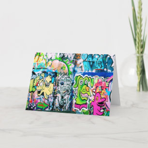 Southbank Graffiti - London Greeting Card