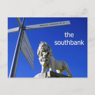 Southbank Lion postcard