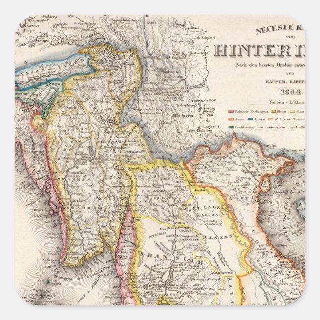 Southeast Asia Square Sticker (Front)