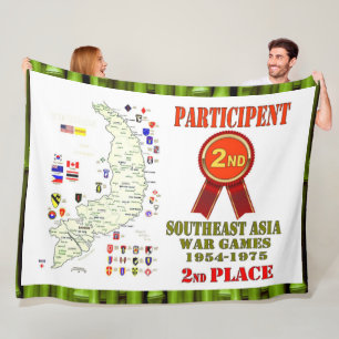 SOUTHEAST ASIA WAR GAMES 2nd PLACE Fleece Blanket