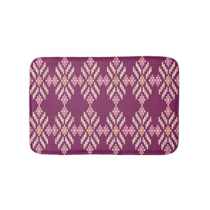 Southeast Asian: Retro Aboriginal Pattern Bath Mat