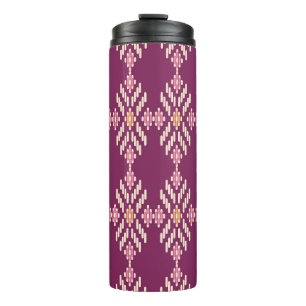 Southeast Asian: Retro Aboriginal Pattern Thermal Tumbler