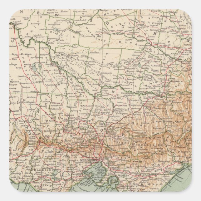 Southeast Australia by 168 Square Sticker (Front)