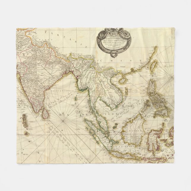 SoutheaSt. India Fleece Blanket (Front (Horizontal))