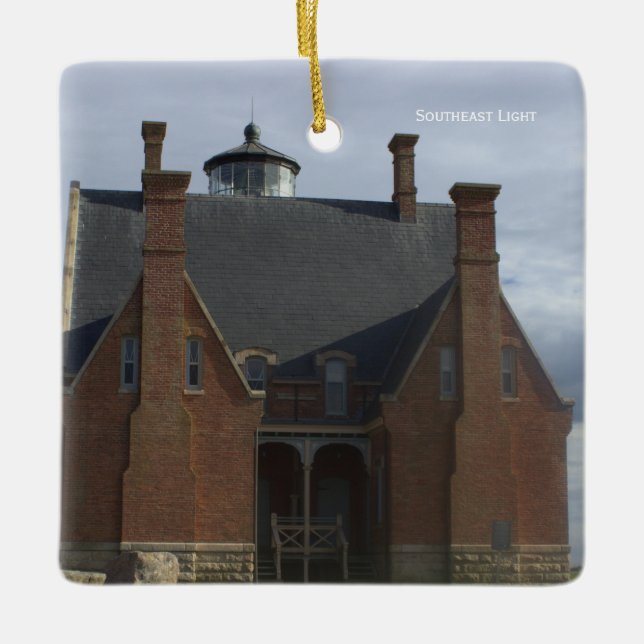 Southeast Light Lighthouse Ornament  (Front)
