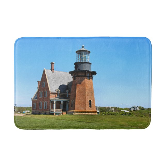 Southeast Lighthouse, Block Island RI Bath Mat (Front)