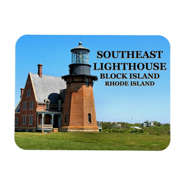 Southeast Lighthouse, Block Island RI Flexi-Magnet Magnet (Horizontal)