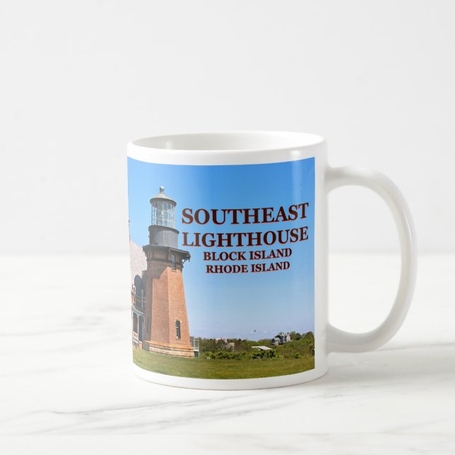 Southeast Lighthouse, Block Island, RI Mug (Right)