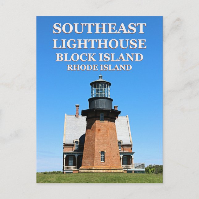 Southeast Lighthouse, Block Island, RI Postcard (Front)