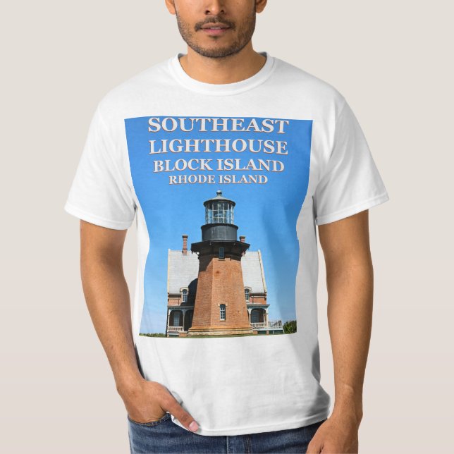 Southeast Lighthouse, Block Island, RI T-Shirt (Front)