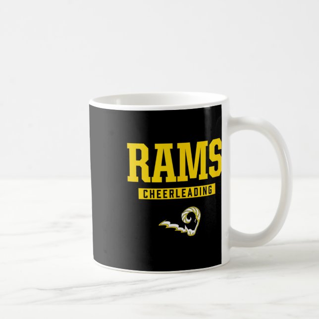 Southeast Polk Rams Logo Cheerleading Hs  Coffee Mug (Right)