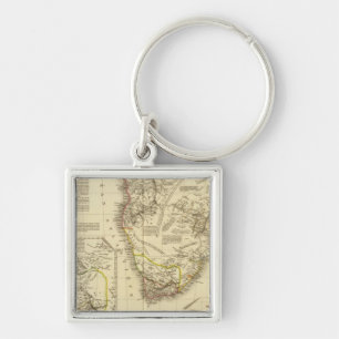 Southern Africa 2 Key Ring