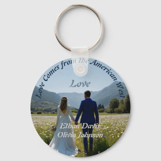 Southern American Love Story Key Ring