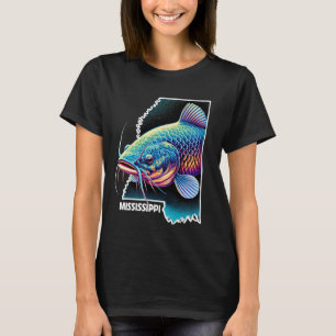 Southern Angler Mississippi Catfish Fishermen Magn T-Shirt