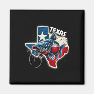 Southern Angler Texas Catfish Fishermen Texan Prid Magnet