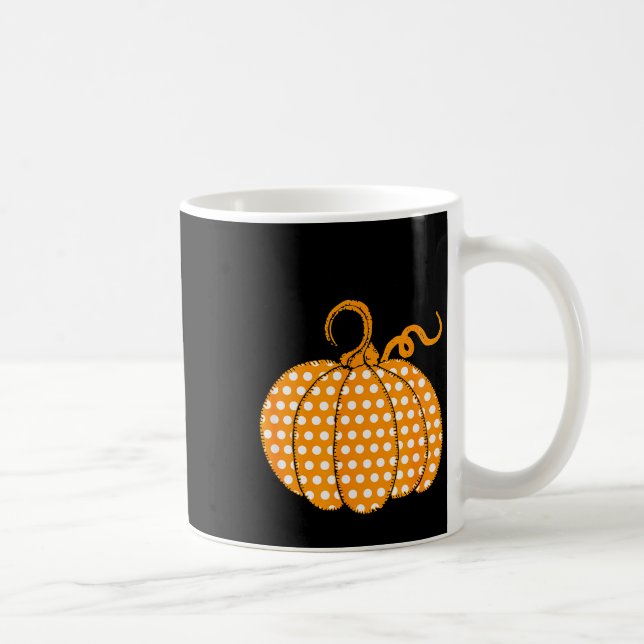 Southern Autumn Happy Fall Yall - Its Fall Lka Dot Coffee Mug (Right)