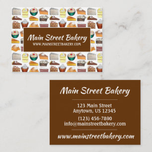 Southern Bakery Food Desserts USA American South Business Card