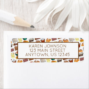Southern Bakery Food Desserts USA American South Return Address Label