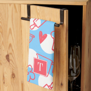 Southern Baking Polka Dot Pattern Recipe Tea Towel