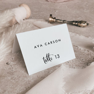 Southern Belle Calligraphy Wedding Escort Card