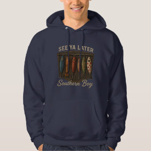 Southern Boy Fishing Rustic Hunting Hoodie
